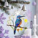 Bird Ornament, Stained Glass Christmas Decorations, Christmas Ornaments for Tree, Holiday Ornament, Gifts for Bird Lovers, Holiday Party Gifts, Gift Ideas & Xmas Gift
