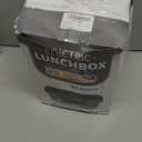 Vabaso Electric Lunch Box for Adults, 80W Heated Lunch Box Portable Food Warmer Lunch Box for Work/Men/Car/Truck with 1.5L 304 Stainless Steel Container Fork & Spoon, 110V/12V/24V (Dark Green)