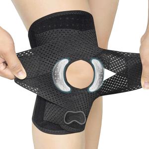 Knee Brace with Side Stabilizers, Durable, Adjustable Tension & Comfortable Fit, Breathable Knee Support for Meniscal Tear Knee Pain ACL/MCL Arthritis Injury Recovery for Men Women (XL)
