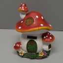 Mushroom House Garden Statue Outdoor, Solar Light Mushroom House Garden Figurines for Lawn, Balcony, Yard Decoration, Outdoor Garden Decoration