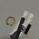 SUPOIX 
Compatible for Samsung Galaxy Watch 4 5 Band 40mm 44mm with Glitter Bumper Case, Women Black Pink Silicone Soft Comfortable Adjustable Strap with Buckle