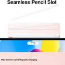 SMARTDEVIL Case for iPad 2022/2021/2020/2018 (11"/10.9"), Thin and Lightweight, 5 Standing Angles, Full Pencil 2 Support, Pink