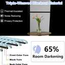 Simplebrand Natural Room Darkening Curtains for Bedroom 63 Inch Length 2 Panels Set, Thermal Insulated Energy Saving Curtains for Kids Room, Grommet Solid Nursery Window Treatment Drapes, W40 x L63