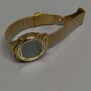 Women's Step Counter Pedometer Watch with Stainless Steel Bracelet, Stylish Design, No App, No Charging Needed for Step, Calorie, Distance, Alarm, Countdown TimerTU-2401 (Gold)