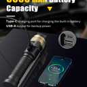 HOTLIGH Rechaegeable Work Light, 5000mAh Magnetic Flashlight with 360 Rotate Foldable Design, 1200 Lumens Led Work Light, Mechanic Light for Car Repairing/Emergency