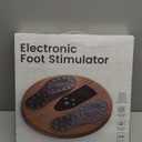 EMS Foot Massager with Infrared Therapy for Neuropathy & Pain Relief  Rechargeable Electric Muscle & Nerve Stimulator for Feet & Calves, Blood Circulation Booster, Plantar Fasciitis Relief (Brown)