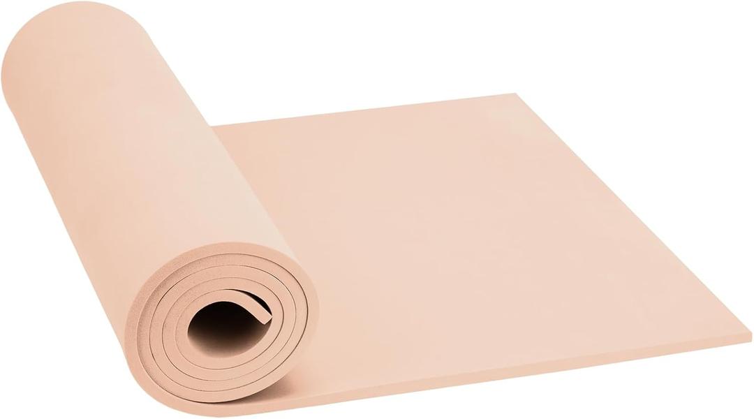 Doping Beige Eva Foam Sheets roll, 2mm eva Craft Foam 49''x13.5'' High Density 86kg/m3 for Cosplay