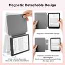 SESENSE Detachable Magnetic Case for 7'' Kindle Paperwhite 12th Gen 2024 and Kindle Colorsoft Signature Edition, Slim PU Shell Cover Case with Auto Wake/Sleep (Book Shop)