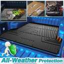 T TGBROS Truck Bed Mat for Ford Maverick 2022-2025 2026 All Weather Rear Bed Liner TPE Trunk Bed Liner for Ford Maverick Accessories(Hybrid & Gas Model - XL/XLT/Lariat)