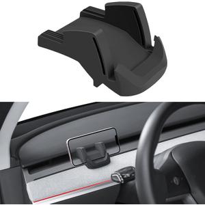 Silicone Phone Mount Holder for Tesla Model Y 2021-2025 and 2017-2023 Model 3 Accessories (Non Destructive)