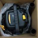 DEWALT DXV05S 5 Gallon Stainless Steel Wet/Dry Vac, 4 Peak HP Shop Vacuums with Attachments, Powerful Suction, 1-7/8" Hose, DXV05S, Silver