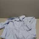 Chouyatou Women's Summer Casual Linen Beach Tunic Dress Loose High Low Midi Long Polo T Shirt Dress (Blue) Small