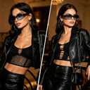 PORADAY Y2K Wrap Around Sunglasses for Women Men Trendy 90s Oval Sports Sun Glasses UV400 Protection Shades for Driving