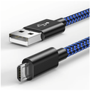 6amLifestyle 16 FT PS4 Controller Charger Charging Cable, Nylon Braided Extra Long Micro USB 2.0 High Speed Data Sync Cord Compatible for Playstaion 4, PS4 Slim/Pro, Xbox One S/X Controller, Blue, 3 Pack