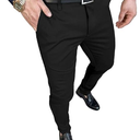 Beotyshow Men's Dress Pants Slim Fit Casual Trendy 2025 Formal Skinny Athletic Stretch Business Pant Black XXL