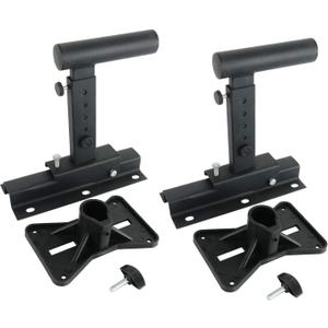 Yaeccc Pair of Speaker Wall Mounts, Universal Bookshelf Speaker Mounting Bracket,66 Lbs Max Capacity, Black
