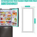 UPGRADED ADX73550627 Refrigerator Door Gasket Replacement Compatible with Kenmore & LG French Door, 39.57"x 17.13" Right side Fridge Door Gasket Seal Fits Models LFX28968D, LFXS26566S, LMXS27676D