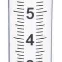 7" Plastic Rain Gauge Replacement Tube with Lid Design, Easy to Read Freeze Proof Rain Gauges (Plastic Gauge Tube)