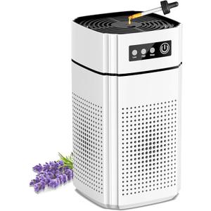 Air Purifiers for BedroomFRESHDEW Air Purifier H13 True HEPA Filter For Smoke Pollen Dander Hair Smell Air Cleaner with Sleep Mode Speed Control For Bedroom Office (Clear)