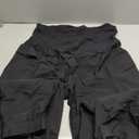 PACBREEZE Women's Maternity Cargo Joggers Quick-Dry Hiking Pants Active Outdoor Casual Pregnancy Sweatpants (X-Large, Black)