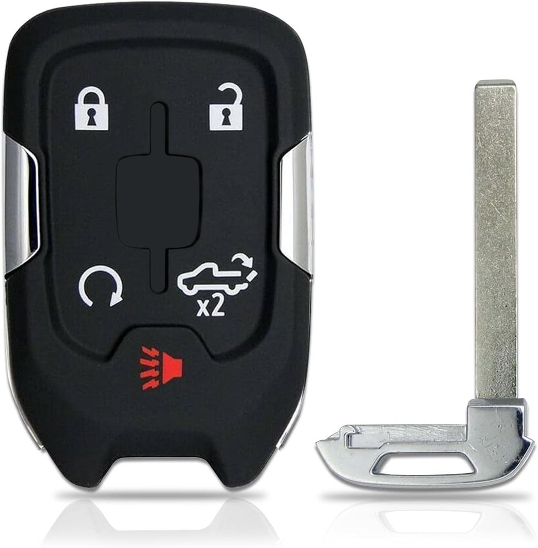 Key Fob Replacement Fits for GMC Sierra Chevy Silverado 1500 2500 3500 2019 2020 2021 2022 Keyless Entry Remote Control HYQ1EA HYQ1ES 5 Buttons