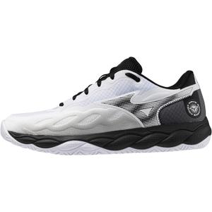 Mizuno Men's Wave Enforce Court All Court Men's Racquet Sports Shoe (10, White/Black)