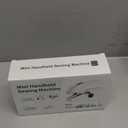 Handheld Sewing Machine for Beginners, Portable Mini Sewing Machine with Two Speed Modes, Easy to Operate and Fast Stitch Suitable for Clothes, Fabrics and Quick Home Repairs (White)