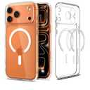 Spigen for iPhone 17 Pro Max Case, Ultra Hybrid MagFit TPU Covered Camera Control Anti-Yellowing Compatible with Magsafe - Clear