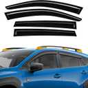 Rain Guard Compatible with Subaru Crosstrek 2024 2025 Tape-On Extra Durable Side Window Visor Deflectors Fit for Subaru Impreza 2024-2025 Rain Guards Black 4 PCS