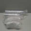 Baderke 100 Pcs Plastic Cups with Sip Lids Round Bottom Disposable Plastic Coffee Cups with Lids Clear Strawless Crystal Mugs for Iced Coffee Smoothie Cold Beverage Party Catering Supplies (14 oz)