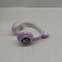 Kids Headphones,Cat Ear Bluetooth Headphones with Microphone/RGB LED Light Up,Foldable Stereo Over-Ear Headphones for Kids Tablet/School/Pad/Smartphone,Purplre