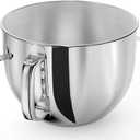 7QT Stainless Steel Mixer Bowl for Kitchenaid Stand Mixers, Kitchen Aid Mixing Bowl for 7QT Lift Mixer with Handle