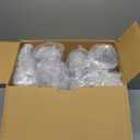 Turbo Bee 200 Sets 16 OZ Clear Plastic Cups with Lids and Straws, Disposable To Go Iced coffee cups with lids for Cold Drinks, Smoothie, and Slushie