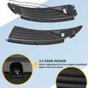 Windshield Wiper Cowl Cover Panel w/Seals Compatible with Ford F150 2009-2014 Left & Right Front Windshield Cowl Panel Grille Insert Replace# BL3Z-15022A69-A BL3Z-15022A68-A