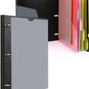 WOT I Telescoping Project Organizer, Refillable Binder with Dividers and Pockets, 13 Pocket Folders, 1 Inch 3 Ring Binder, Black