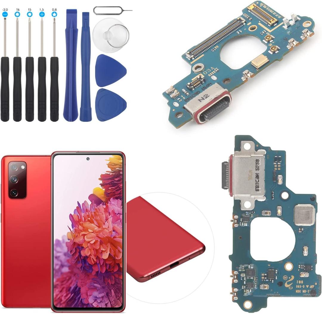 Dock Connector for Samsung Galaxy S20 FE 5G USB Charging Port Flex Cable Replacement for G781B G781V Type C Charger Dock Board Connector with Tools