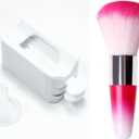 White Nail Powder Recycling Box With Scoop Nail Art Box Nail Art Accessories Makeup Tool Powder Glitter Saver Nail Art Accessories Makeup Tool