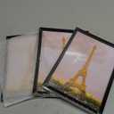 Upsimples 5x7 Picture Frame Set of 3, Made of High Definition Glass for 5 x 7 Black Frames, Wall and Tabletop Display Thin Border Photo Frame for Home Dcor