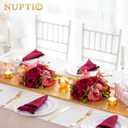 NUPTIO Flower Balls Flowers for Centerpieces: 2 Pcs 9.4 inch Diam Pink & Red Artificial Peony Fake Flower Ball Arrangement Bouquet Center Pieces for Tables Wedding Centerpiece Decorations