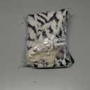 AVOIN colorlife Black White Stripe Beige Throw Pillow Covers, 18 x 18 Inch Holiday Soft Plush Faux Fur Jacquard Cushion Case Decoration for Home Sofa Couch Set of 2