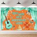 The Life of A Birthday Girl Party Decorations in My Showgirl Era Backdrop Showgirl Birthday Party Decorations Orange and Green Showgirl Themed Party Photo Booth Supplies for Women and Girls