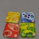 BabyBibi Floating Baby Bath Books for Baby. Kids Learning Bath Toys. Waterproof Bath time Toys for Toddlers. Kids Educational Infant Bath Toys. (Set of 4: Color Recognition Bath Books)