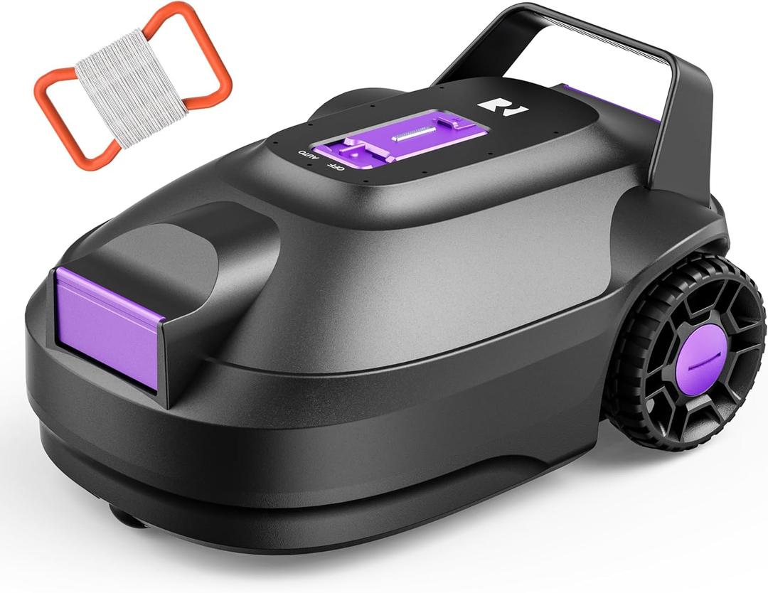 Redroad Robotic Pool Cleaner with Dual-Drive Motors, Dual-Layer Filtration, 180Min Runtime, Powerful Cordless Pool Vacuum for Above-Ground & Flat Pools, Auto-Parking Design, Double Suction Port