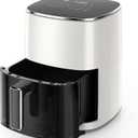 NEWBULIG Air Fryer, 6QT Square Airfryer with Visual Window, 400℉ Fast Heating Air Fryers Oven with Timer, Auto-Off, Non Toxic & Non Stick, Multiple 12 Modes for Roast, Bake, Dehydrate, Fry, Reheat, 6.34 QT