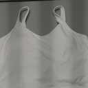 THE GYM PEOPLE Womens' Sports Bra Longline Wirefree Padded with Medium Support (White)