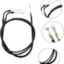 OuYi Motorcycle Throttle Cable Wire Compatible with Harley Sportster XL883 XL 883 XL1200 XL 1200 2002 2003 2004 2005 2006 2007 2008 2009 2010 2011 2012 2013 2014 (110cm)