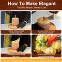 Homoyoyo Cheese Curler Wheel: Stainless Steel Cheese Butter Chocolate Shaver to Create Beautiful Rose-Shaped Cuts Revealing Its Rich Flavor for Restaurants, Cafes, Dessert Shops, Home (Slicer Only)