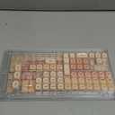 PBT Keycaps, Flesh Pink Foundation Jelly Keycaps MOA Profile, 128 Keys Elegant Cute Custom Key caps for Cherry Gateron MX Mechanical Keyboard, Ergonomic, No Tear & Never Fades