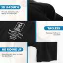 BAMBOO COOL Breathable Men's Underwear Modern Multipack Comfortsoft Moisture-Wicking Boxer Briefs 6 Pack (Black, XL)