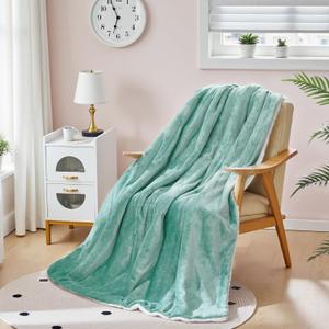 Electric Blanket Twin Size, Soft & Cozy Heated Throw Blanket with 9 Heat Settings & 2-10 Hours Auto Off, Fast Heating & Overheat Protection, Machine Washable - 62"x84" Green